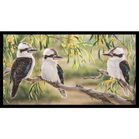 Natalie Jane Parker Fabric Panel - Kookaburras