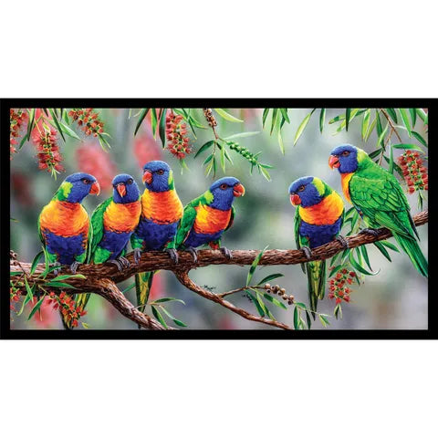 Natalie Jane Parker Fabric Panel - Lorikeets