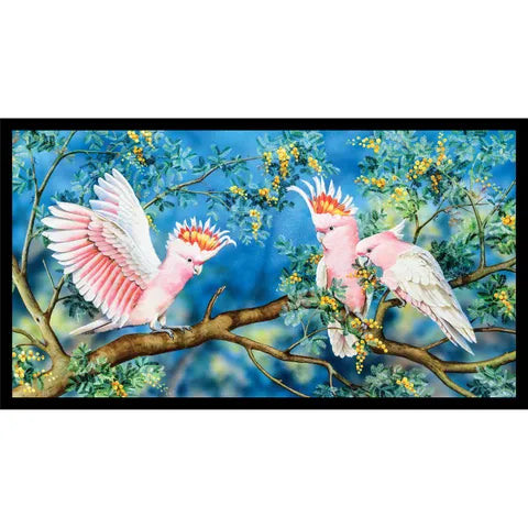 Natalie Jane Parker Fabric Panel - Cockatoos